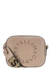 Dove grey alter mat mini Stella Logo crossbody bag -  | Wise