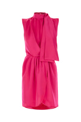 Fuchsia polyester dress -  | Wise