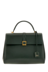 Olive green Le Fermoir medium leather handbag -  | Wise