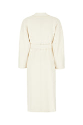 Ivory wool and cashmere coat -  | Wise