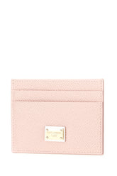 Pink leather card holder -  | Wise
