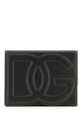 Black leather DG Logo crossbody bag -  | Wise