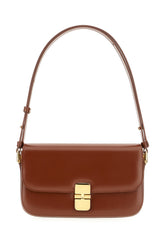 Cognac leather Grace shoulder bag -  | Wise