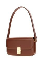 Cognac leather Grace shoulder bag -  | Wise