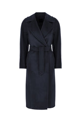 Midnight blue wool coat -  | Wise
