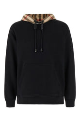 Black cotton blend sweatshirt -  | Wise