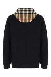 Black cotton blend sweatshirt -  | Wise