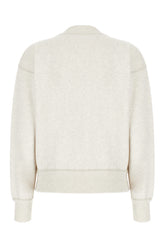 Ivory cotton blend sweatshirt -  | Wise