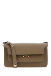 Brown leather shoulder bag -  | Wise