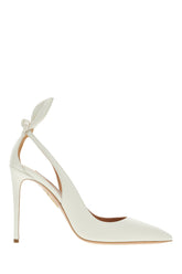 Sand leather Bow Tie pumps -  | Wise