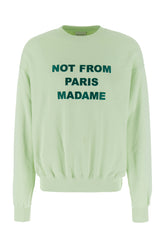 Pastel green cotton oversize sweatshirt -  | Wise