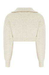 Sand stretch cotton blend sweatshirt -  | Wise