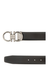Black leather reversible belt -  | Wise