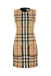 Embroidered cotton blend mini dress -  | Wise