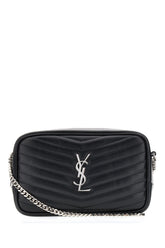 Black leather mini Lou crossbody bag -  | Wise