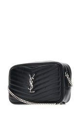 Black leather mini Lou crossbody bag -  | Wise