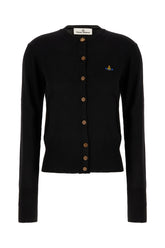 Black wool cardigan -  | Wise
