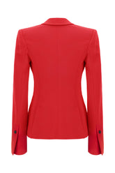 Red wool blazer -  | Wise