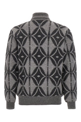 Maglione oversize in lana ricamata -  | Wise