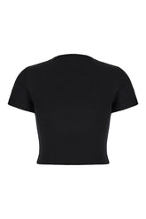 T-shirt in cotone stretch nero -  | Wise