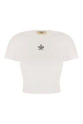 T-shirt in cotone stretch bianco -  | Wise