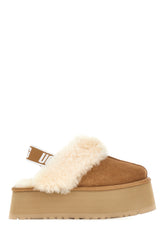 Slippers in pelle scamosciata biscotto -  | Wise