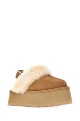 Slippers in pelle scamosciata biscotto -  | Wise