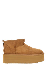 Biscuit suede Classic Ultra Mini ankle boots -  | Wise