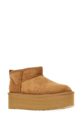 Biscuit suede Classic Ultra Mini ankle boots -  | Wise