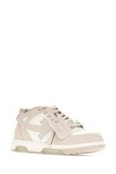 Two-tone leather and polyester Out Off Office sneakers -  | Wise