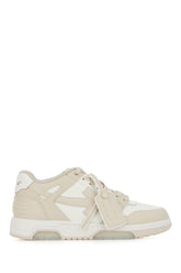 Two-tone leather and polyester Out Off Office sneakers -  | Wise