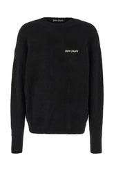 Black stretch wool blend sweater -  | Wise
