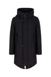 Midnight blue stretch nylon down jacket -  | Wise