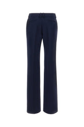 Midnight blue stretch wool blend pant -  | Wise