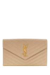 Beige leather Cassandre wallet -  | Wise