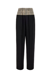 Black wool blend pant -  | Wise