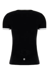 Black stretch cotton t-shirt -  | Wise
