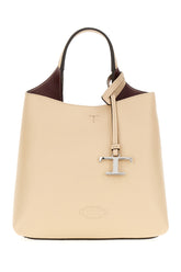 Cappuccino leather handbag -  | Wise