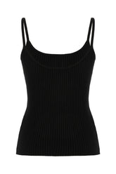 Black viscose blend top -  | Wise