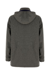 Grey cashmere padded jacket -  | Wise
