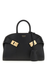 Black leather mini Hug handbag -  | Wise