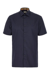 Midnight blue popeline shirt -  | Wise