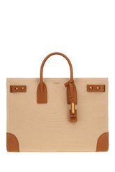 Cappuccino canvas Sac De Jour large handbag -  | Wise