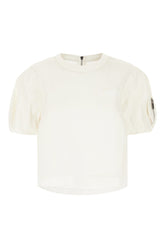 White polyester blend top -  | Wise