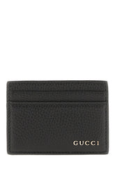 Black leather card holder -  | Wise