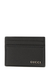 Black leather card holder -  | Wise