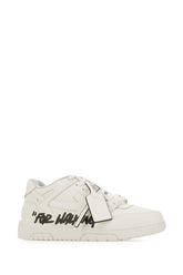 White leather and polyester Out Off Office sneakers -  | Wise