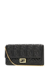 Black leather Baguette wallet -  | Wise