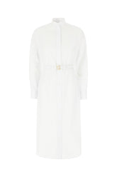 White poplin shirt dress -  | Wise