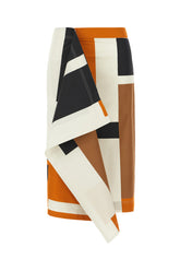 Printed poplin skirt -  | Wise
